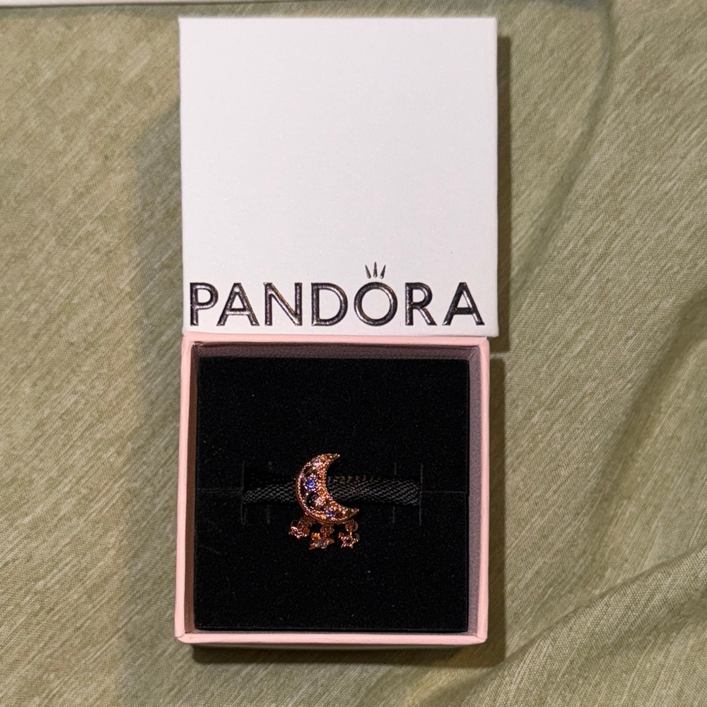Pandora Rose Gold Moon and Star Charm